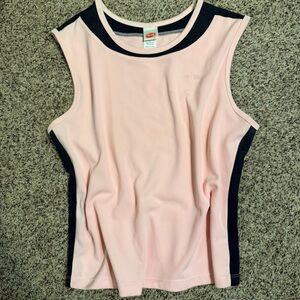 Avia Pink and Black Sleeveless Athletic Tank Top